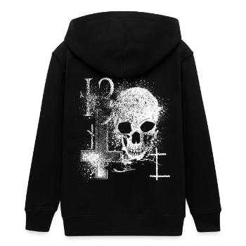 13 - Teenager Organic Kapuzenjacke Mini Cultivator von Stanley/Stella - Schwarz - Hinten - AI Model Teenager Male light (155cm)