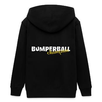 Bumperball Champion Bubble Ball - Teens Organic Zip-up Hoodie by Stanley/Stella - black - Back - AI Model Teenager Male light (155cm)