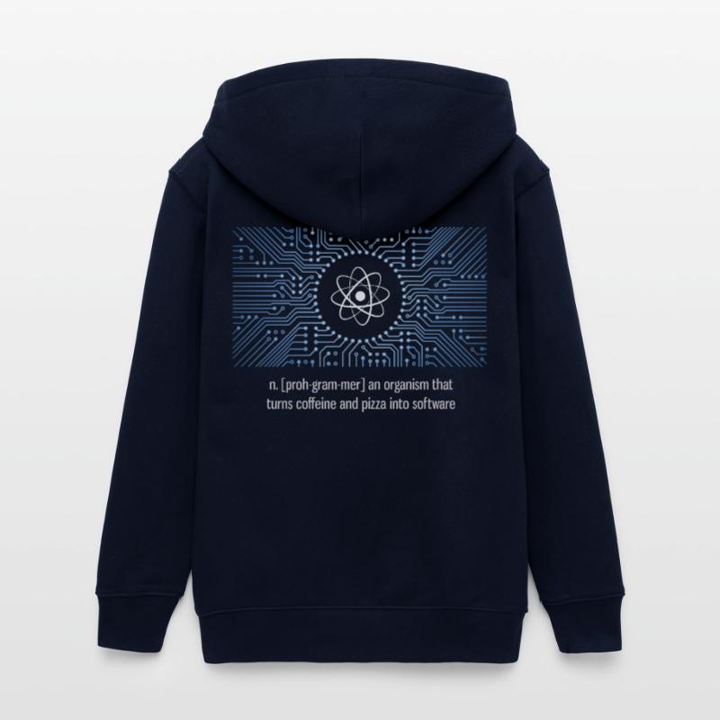 nerd programmateur urknall platine CPU pc code LOL Veste à capuche ado bio Stanley/Stella