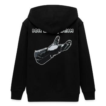 Vatertag - Teenager Organic Kapuzenjacke Mini Cultivator von Stanley/Stella - Schwarz - Hinten - AI Model Teenager Male light (155cm)