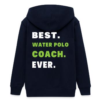 Bester Trainer Wasserball Humor Geschenk Coach - Teenager Organic Kapuzenjacke Mini Cultivator von Stanley/Stella - Schwarz - Hinten - AI Model Teenager Male light (155cm)