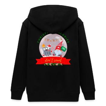 Weihnachtskalorien zählen nicht Kekse Rechner - Teenager Organic Kapuzenjacke Mini Cultivator von Stanley/Stella - Schwarz - Hinten - AI Model Teenager Male light (155cm)