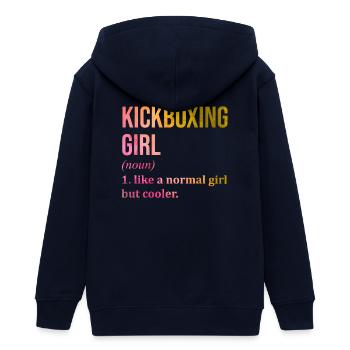 Kickboxer - Teenager Organic Kapuzenjacke Mini Cultivator von Stanley/Stella - Schwarz - Hinten - AI Model Teenager Male light (155cm)