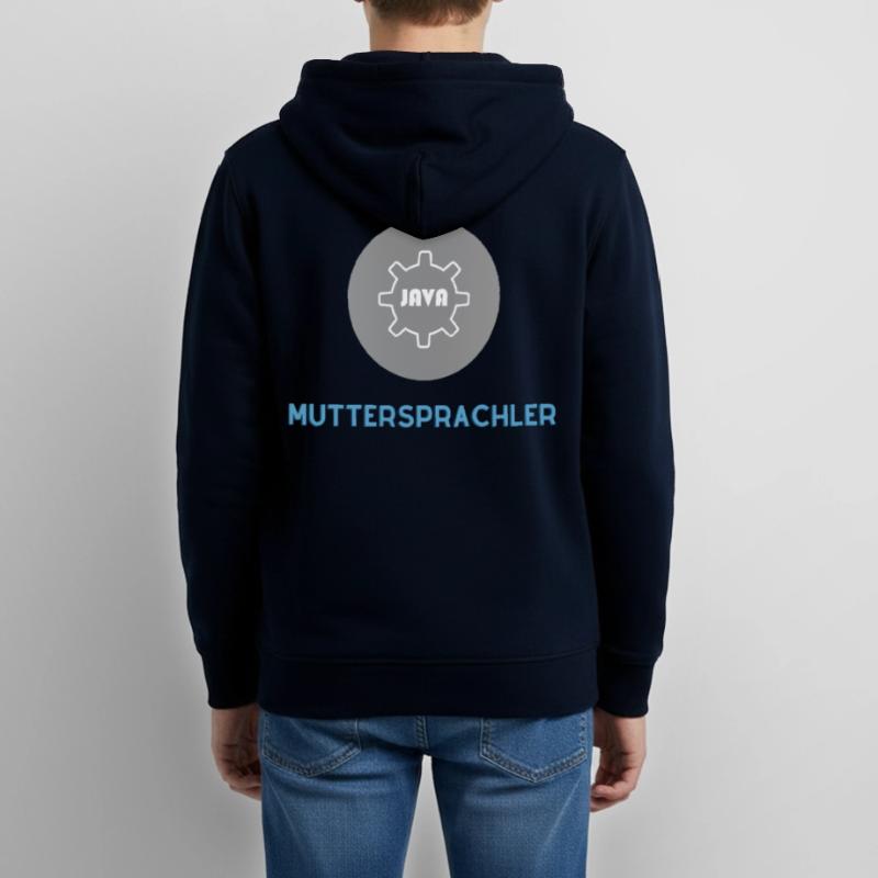 Native speaker: JavaScript Edition Teens Organic Zip-up Hoodie by Stanley/Stella