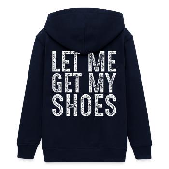 let me get my shoes - Veste à capuche ado bio Stanley/Stella - marine - Dos - AI Model Teenager Male light (155cm)