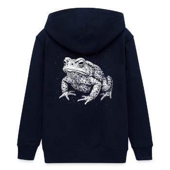 Crapaud - Veste à capuche ado bio Stanley/Stella - marine - Dos - AI Model Teenager Male light (155cm)