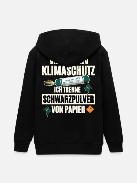 Pyrotechniker Pyro - Teenager Organic Kapuzenjacke Mini Cultivator von Stanley/Stella - Schwarz