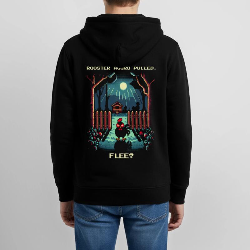 Aggro Pulled | Activate flight? Teens Organic Zip-up Hoodie by Stanley/Stella