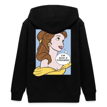 Belle Mit Spruch I'm Such A Princess - Teenager Organic Kapuzenjacke Mini Cultivator von Stanley/Stella - Schwarz - Hinten - AI Model Teenager Male light (155cm)