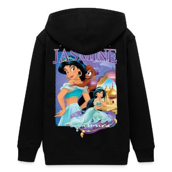 Prinzessin Jasmin Mit Treuem Äffchen Abu - Teenager Organic Kapuzenjacke Mini Cultivator von Stanley/Stella - Schwarz - Hinten - AI Model Teenager Male light (155cm)