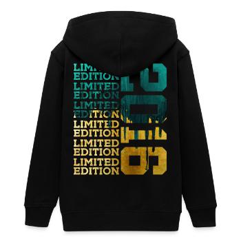LIMITED EDITION 2016 10 JAHRE 10. GEBURTSTAG - Teenager Organic Kapuzenjacke Mini Cultivator von Stanley/Stella - Schwarz - Hinten - AI Model Teenager Male light (155cm)