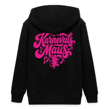Karnevals Maus Karnevalsmaus Karneval Party Tanzen - Teenager Organic Kapuzenjacke Mini Cultivator von Stanley/Stella - Schwarz - Hinten - AI Model Teenager Male light (155cm)