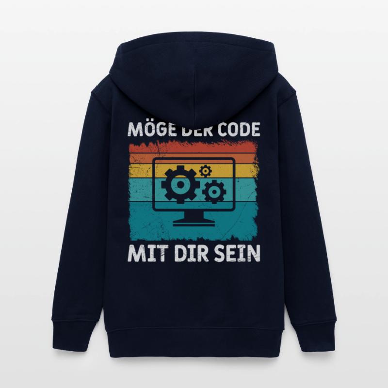 Nerd Computer MÖGE DER CODE MIT DIR SEIN LUSTIG Teenager Organic Kapuzenjacke Mini Cultivator von Stanley/Stella