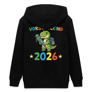 Cadeau de la maternelle Dino 2026 - Veste à capuche ado bio Stanley/Stella - noir - Dos - AI Model Teenager Male light (155cm)
