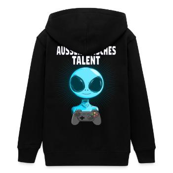 Talent zocken - Teenager Organic Kapuzenjacke Mini Cultivator von Stanley/Stella - Schwarz - Hinten - AI Model Teenager Male light (155cm)
