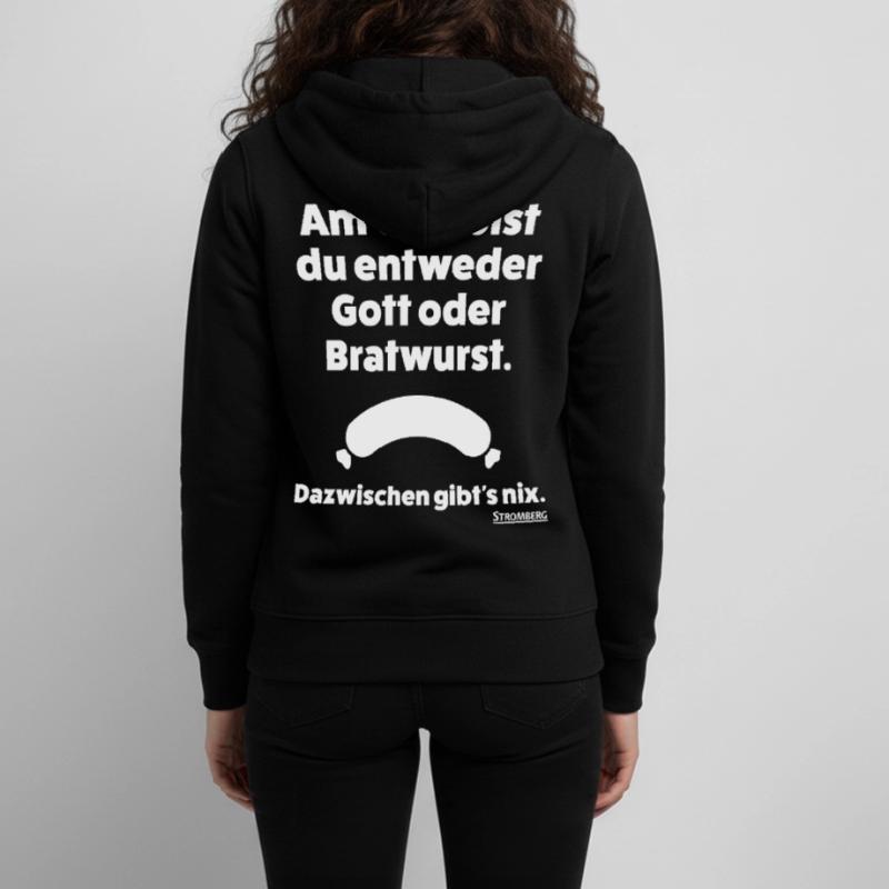 Stromberg Spruch Grill Gott Oder Bratwurst Teenager Organic Kapuzenjacke Mini Cultivator von Stanley/Stella