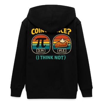La coïncidence du tag pi ne pense pas la conception de Mathe - Veste à capuche ado bio Stanley/Stella - noir - Dos - AI Model Teenager Male light (155cm)