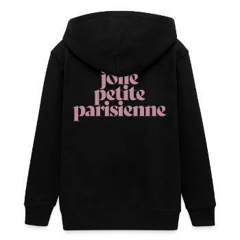 PRETTY LITTLE PARISIAN - Teens Organic Zip-up Hoodie by Stanley/Stella - black - Back - AI Model Teenager Male light (155cm)