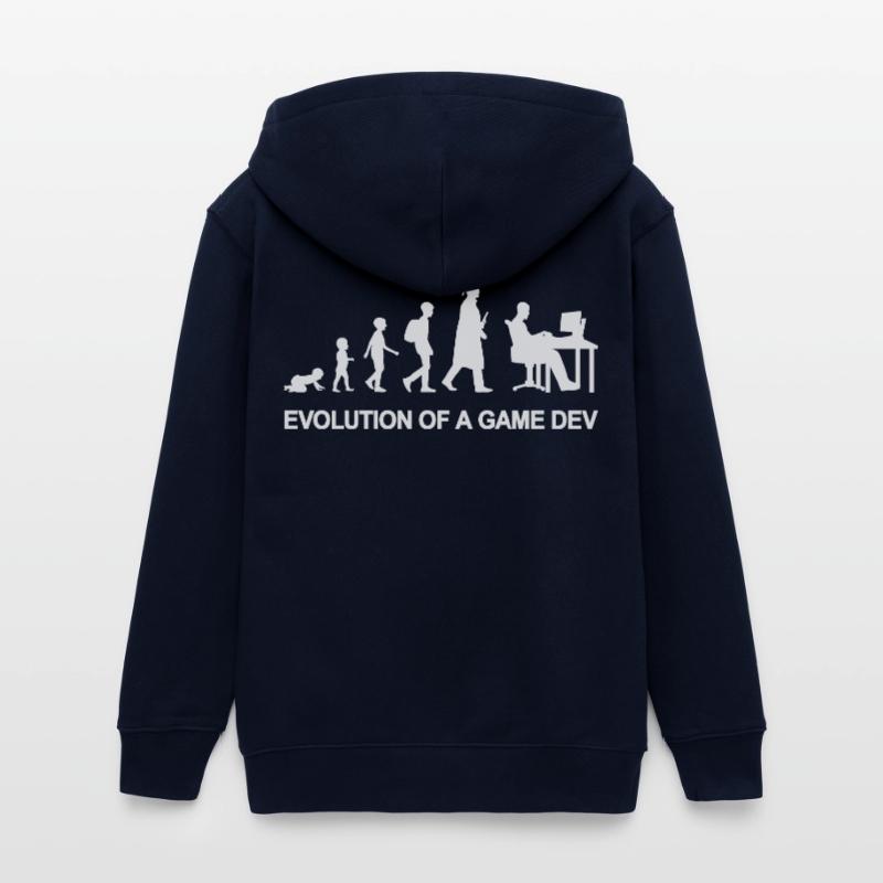Game Developer Evolution Teenager Organic Kapuzenjacke Mini Cultivator von Stanley/Stella