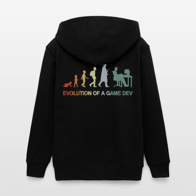 Game Dev Evolution Teenager Organic Kapuzenjacke Mini Cultivator von Stanley/Stella