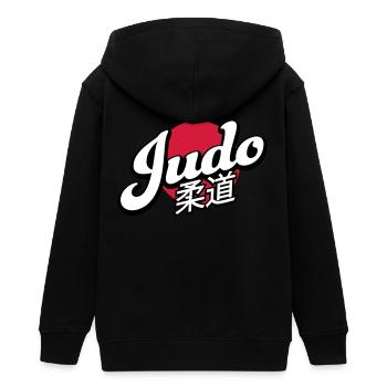 judo - Veste à capuche ado bio Stanley/Stella - noir - Dos - AI Model Teenager Male light (155cm)