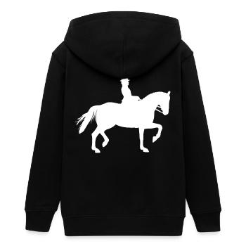 Equitation Equitation équestre Equestre sport équestre - Veste à capuche ado bio Stanley/Stella - noir - Dos - AI Model Teenager Male light (155cm)