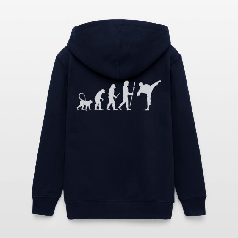 Karate Evolution Teens Organic Zip-up Hoodie by Stanley/Stella