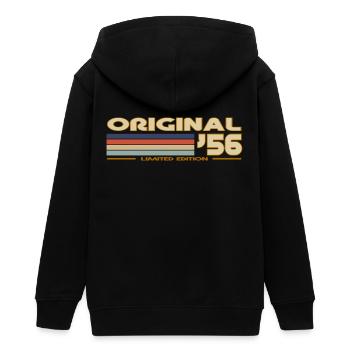 1956 - Teenager Organic Kapuzenjacke Mini Cultivator von Stanley/Stella - Schwarz - Hinten - AI Model Teenager Male light (155cm)