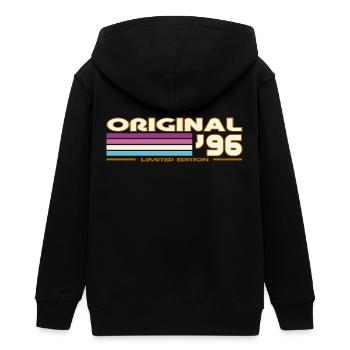 1996 - Veste à capuche ado bio Stanley/Stella - noir - Dos - AI Model Teenager Male light (155cm)