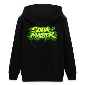 SODA-MEISTER - Teenager Organic Kapuzenjacke Mini Cultivator von Stanley/Stella - Schwarz - Hinten - AI Model Teenager Male light (155cm)
