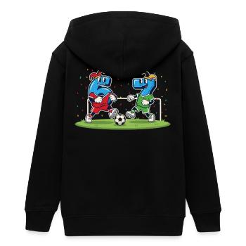 67 Six Seven Carnival Costume Fußball Italien Meme - Teenager Organic Kapuzenjacke Mini Cultivator von Stanley/Stella - Schwarz - Hinten - AI Model Teenager Male light (155cm)