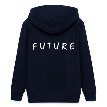 Future - Veste à capuche ado bio Stanley/Stella - marine - Dos - AI Model Teenager Male light (155cm)