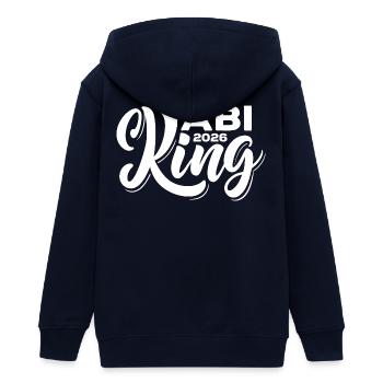Abi King 2026 - Abitur - Spruch - Teenager Organic Kapuzenjacke Mini Cultivator von Stanley/Stella - Navy - Hinten - AI Model Teenager Male light (155cm)