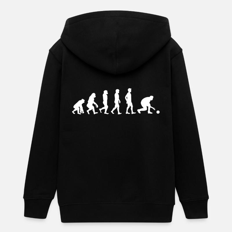 Bowling cadeaux quilleurs Bowler Evolution - Veste à capuche ado bio Stanley/Stella - noir