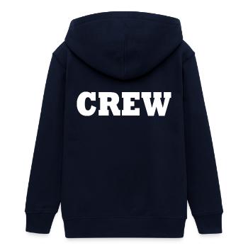 Crew - Veste à capuche ado bio Stanley/Stella - marine - Dos - AI Model Teenager Male light (155cm)