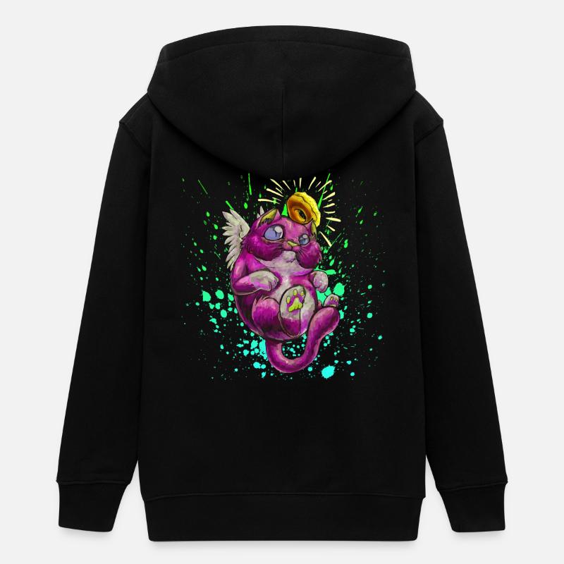 catangel mignon - Veste à capuche ado bio Stanley/Stella - noir