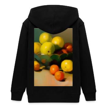 Fruit - Veste à capuche ado bio Stanley/Stella - noir - Dos - AI Model Teenager Male light (155cm)