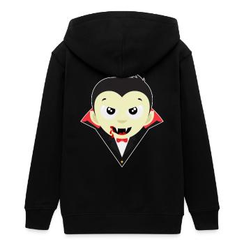 Little Dracula - Halloween Vampir Fledermaus Geist - Teenager Organic Kapuzenjacke Mini Cultivator von Stanley/Stella - Schwarz - Hinten - AI Model Teenager Male light (155cm)