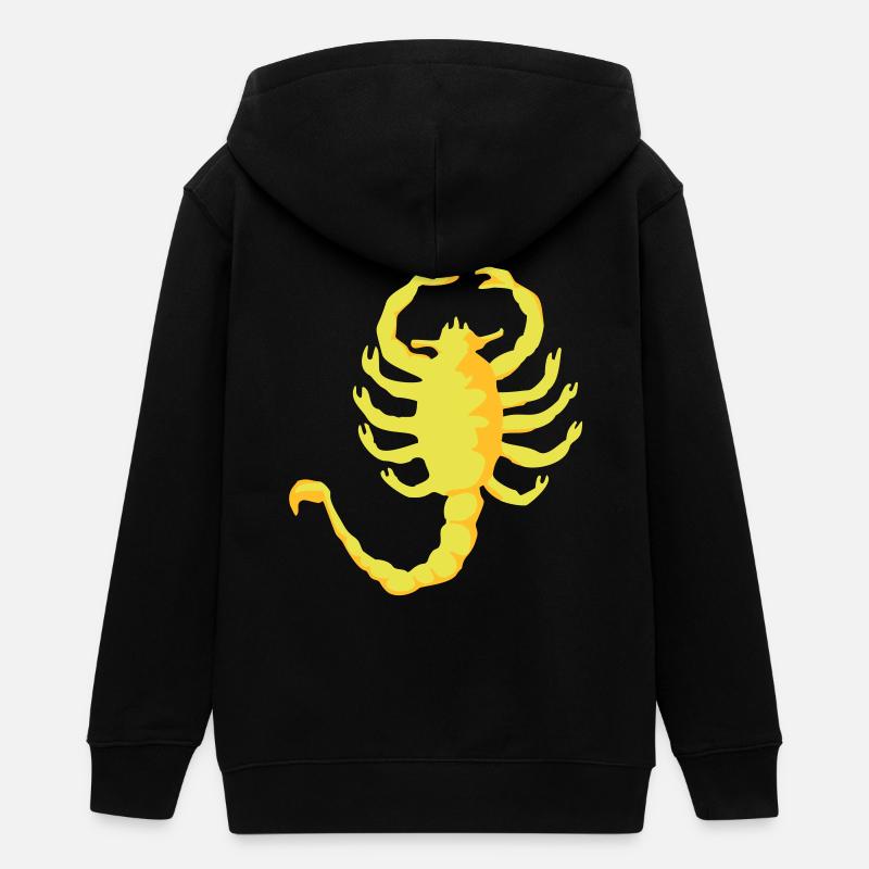 Scorpion Drive , 2c, Scorpio, - Veste à capuche ado bio Stanley/Stella - noir