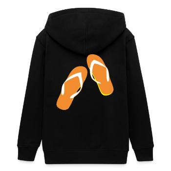 beach strand summer sommer vacation urlaub301 - Teenager Organic Kapuzenjacke Mini Cultivator von Stanley/Stella - Schwarz - Hinten - AI Model Teenager Male light (155cm)
