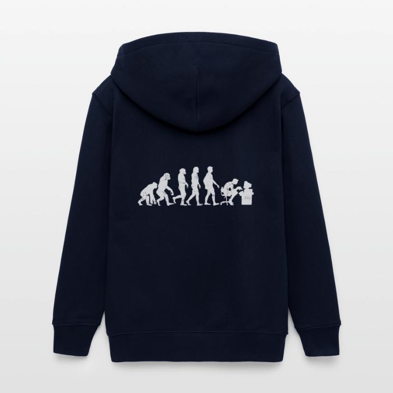 Programmierer evolution coder informatik geschenk Teenager Organic Kapuzenjacke Mini Cultivator von Stanley/Stella