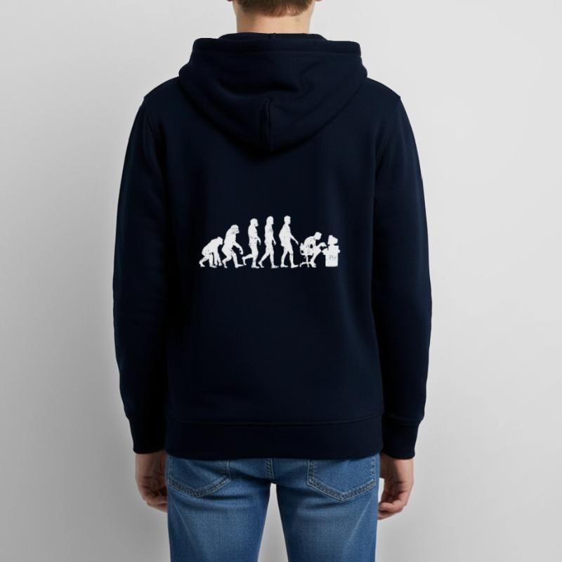 Programmierer evolution coder informatik geschenk Teenager Organic Kapuzenjacke Mini Cultivator von Stanley/Stella