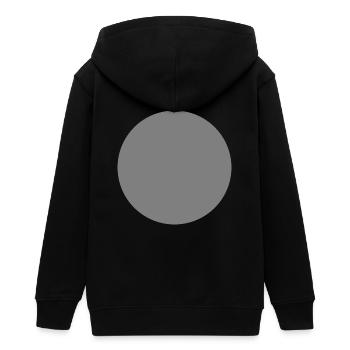 Kreis grau - Teenager Organic Kapuzenjacke Mini Cultivator von Stanley/Stella - Schwarz - Hinten - AI Model Teenager Male light (155cm)