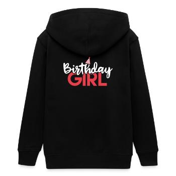 Chemise anniversaire fille - cadeau - Veste à capuche ado bio Stanley/Stella - noir - Dos - AI Model Teenager Male light (155cm)