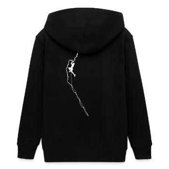 Klettern - Teenager Organic Kapuzenjacke Mini Cultivator von Stanley/Stella - Schwarz - Hinten - AI Model Teenager Male light (155cm)