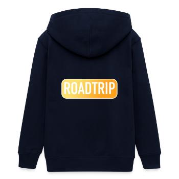Road trip - Veste à capuche ado bio Stanley/Stella - marine - Dos - AI Model Teenager Male light (155cm)