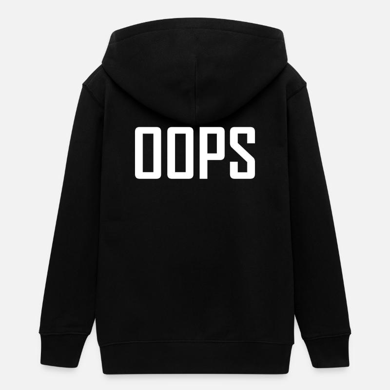 oups - Veste à capuche ado bio Stanley/Stella - noir