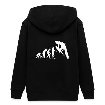 Evolution Bouldering Kletter T-Shirt - Teenager Organic Kapuzenjacke Mini Cultivator von Stanley/Stella - Schwarz - Hinten - AI Model Teenager Male light (155cm)