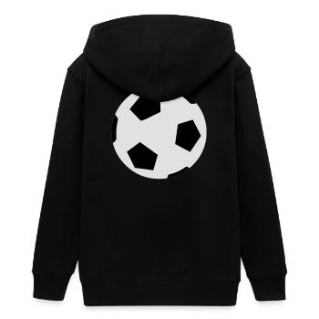 Fussballspiel - Teenager Organic Kapuzenjacke Mini Cultivator von Stanley/Stella - Schwarz - Hinten - AI Model Teenager Male light (155cm)