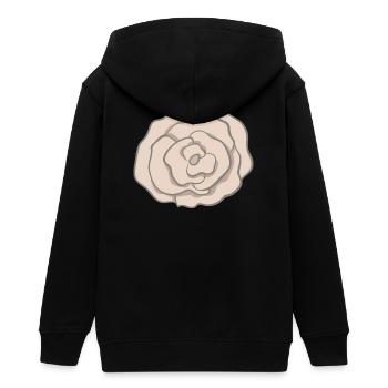 Blume - Teenager Organic Kapuzenjacke Mini Cultivator von Stanley/Stella - Schwarz - Hinten - AI Model Teenager Male light (155cm)
